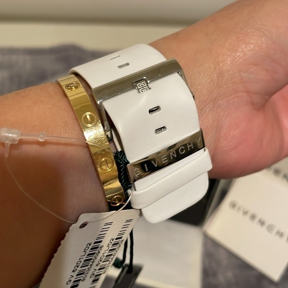 Givenchy White Leather Watch main image 13